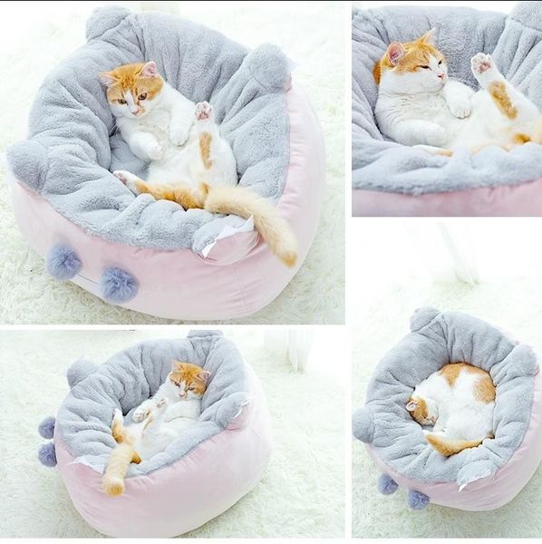 

soft winter warm dogs bed pets puppy sleeping cushion cat beds & furniture