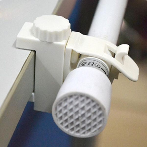 

pcs white hanging bar adhesive clip wall curtain hooks clamp shower fixed hanger hook accessories & rails