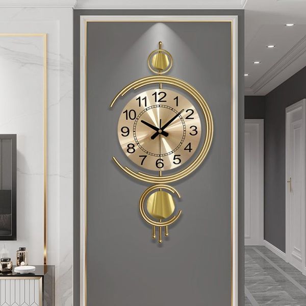 

wall clocks metal clock battery powered home creative watches art personality fashion simple decorative housewarming gift