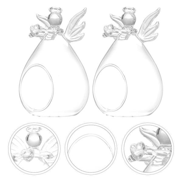 

vases 2pcs transparent glass vase fashionable flower home decoration crafts