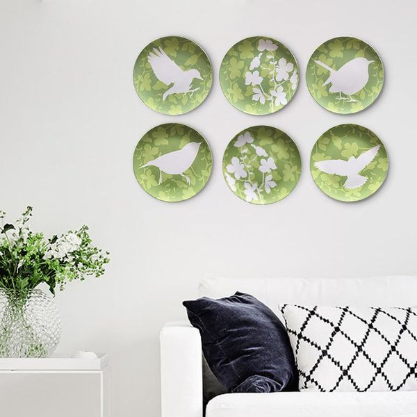 

decorative objects & figurines modern ceramic hanging plate wall decoration panel personality el restaurant