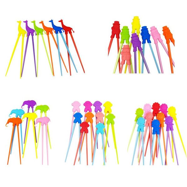 

chopsticks 1 pair for sushi baby kids cartoon sticks easy use fun learning training helper dishes dinner game kitchen tools