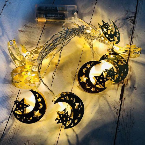 

strings [seven neon]battery power 1.65m/3m 10/20leds iron moon star ramadan/middle east eid al adha/christmas holiday led string light