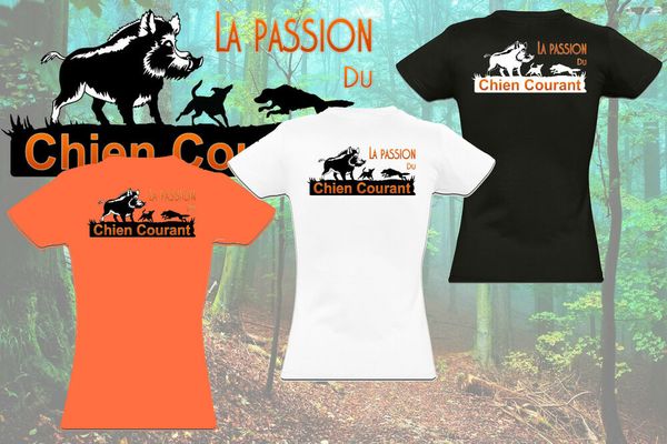 

womens t-shirt the passion of current dog, White;black