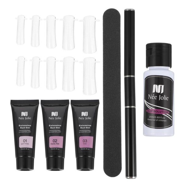

nail gel 1 set shop diy extension kit professional, Red;pink