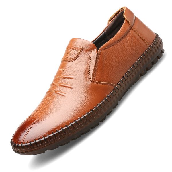 

no box 2021 fashion mens dress shoes for men casual designer leather shoe british brown four colors size euro 38-44, Black
