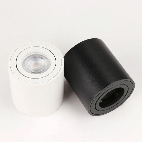 

ceiling lights adjustable led round surface mount trimless downlight gu10 fixture cylinder down spot light bedroom lamp gu 10 fitting