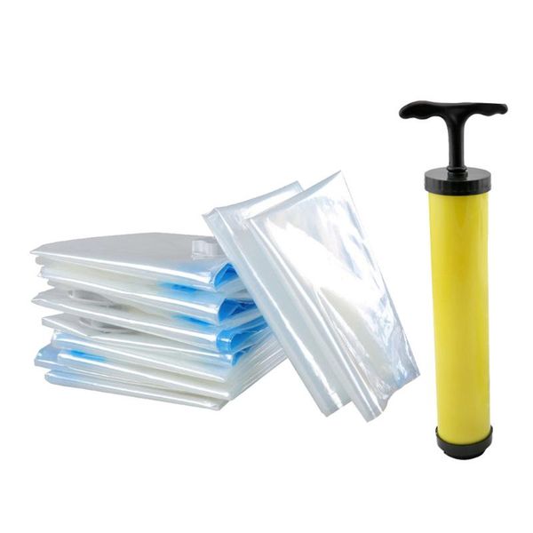 

5pcs vacuum compression bag household bedding sorting bags with pump storage