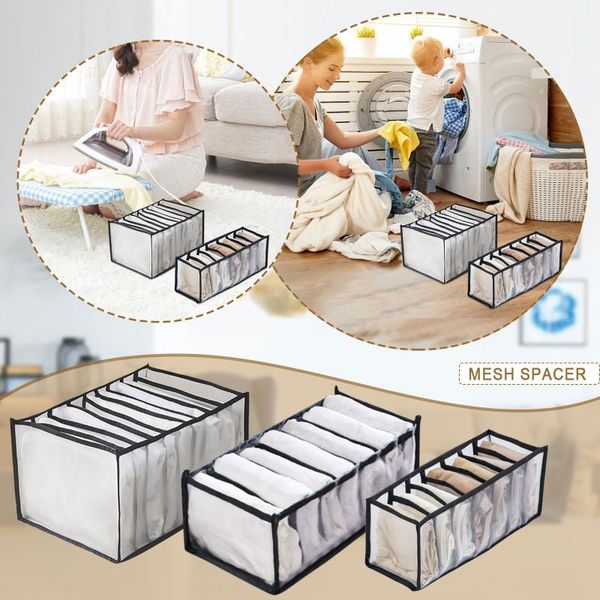 

storage drawers jeans compartment box mesh closet clothes drawer partition trouser household rack d5