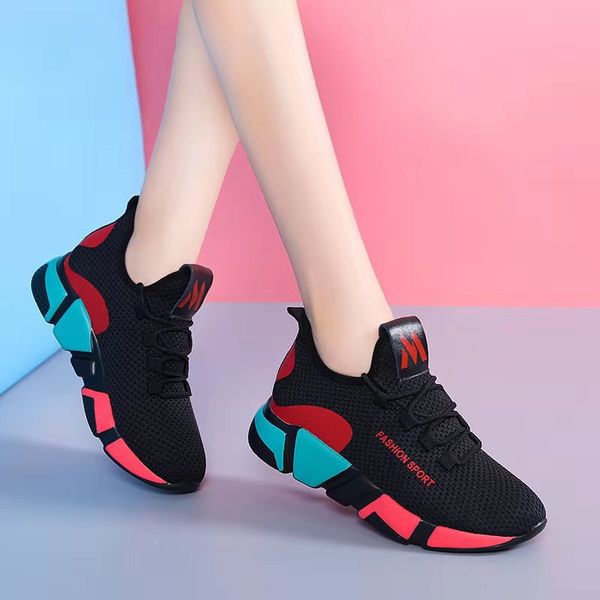 

womens shoes breathable sneakers running fitness casual platform shoes for female
