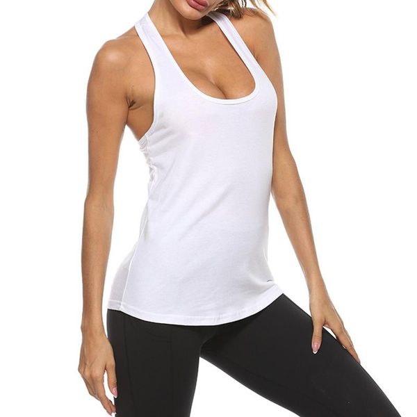 

yoga outfit fashion women cute camisole workout shirts activewear sport tank summer crop sleeveless short cotton