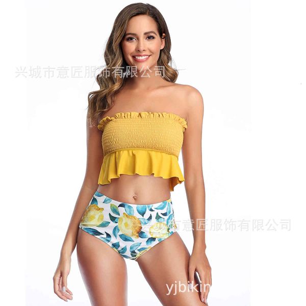

bikini 2021 large ruffle swimsuit