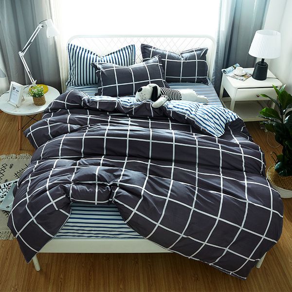 

yidanluju four piece dormitory sheet quilt cover children bedding aloe cotton