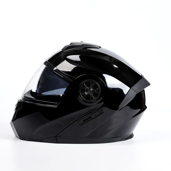 

motorcycle helmets helmet cool black flip up motorbike double visor casco moto full face man knight