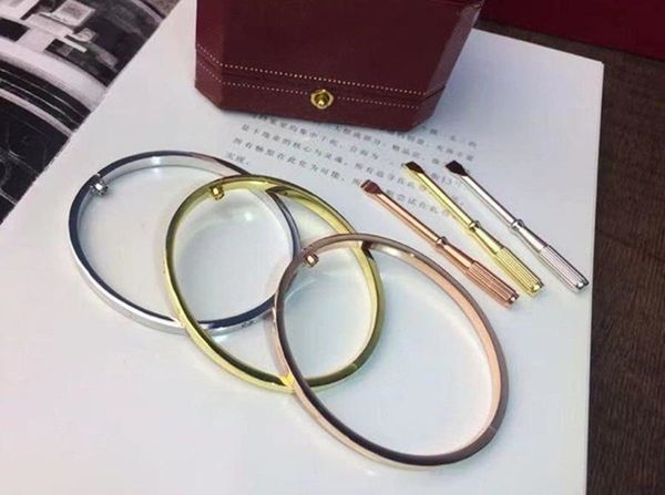 

2021 brand bangles designer jewelry love bracelet alloy 14k gold-plated silver multi-color accessories complete and fast delivery, Black