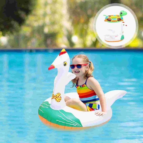 

life vest & buoy 2pcs baby seat swim ring animal design children's fun pool toys