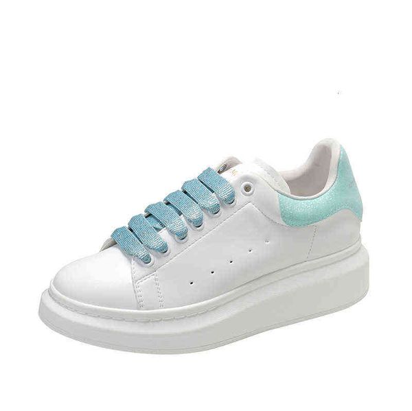 

women's formal shoes thick soled small white spring and autumn muffin 2021 new heightening couple leisure board shoes super versatile d, Black