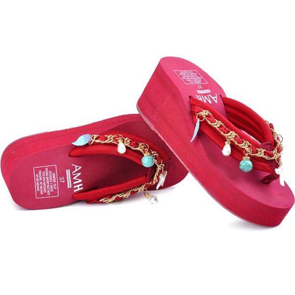 

spring autumn women slippers cute pendant flip flops non-slip beach shoes outdoor sandals zapatos hombre, Black