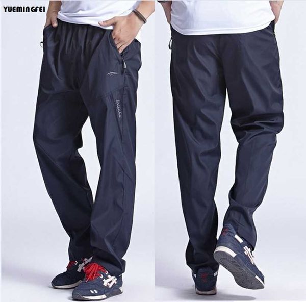 

men's sportswear sweatpants outdoors quickly dry breathable casual working exercise pants outside joggers trousers for men -3xl sh1908, Black