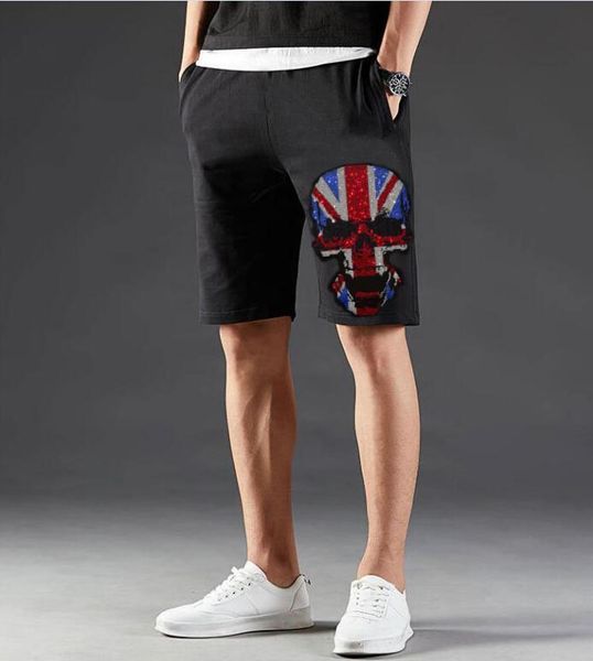 

men's shorts summer short brand sportswear clothes drill male streetswear, White;black
