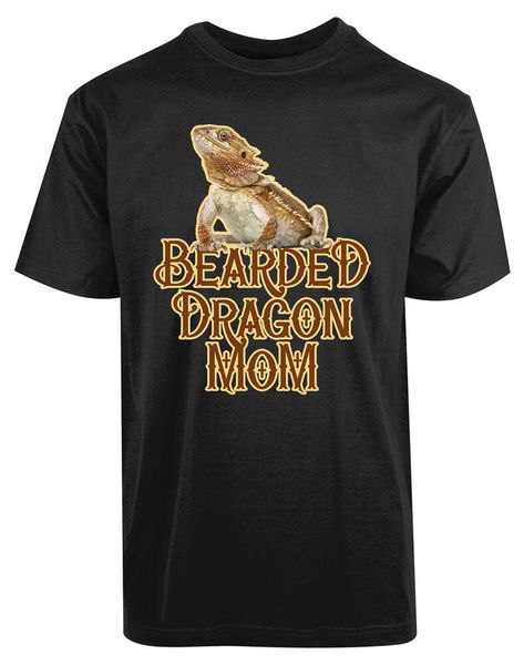 

men's t-shirts bearded dragon mom women's shirt cute animal lover pets tee, White;black