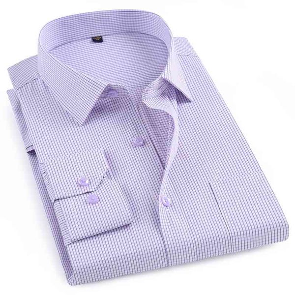 

macrosea classic style men's plaid shirts long sleeve men's casual shirts comfortable breathable men's office-wear clothing 2, White;black