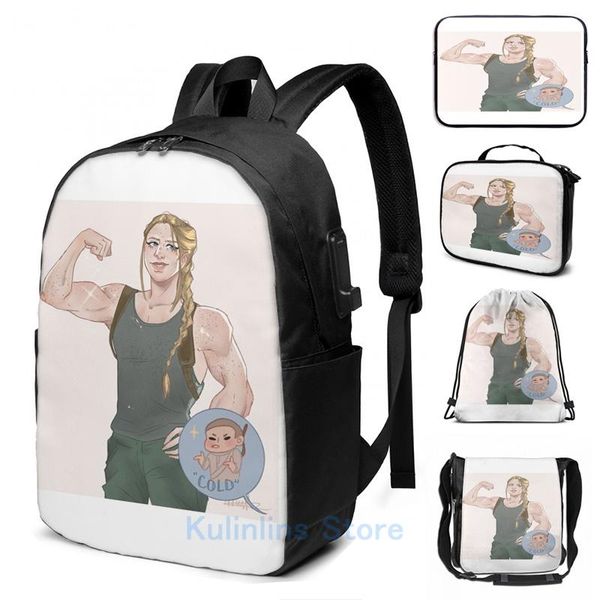 

backpack funny graphic print abby and lev usb charge men school bags women bag travel laptop