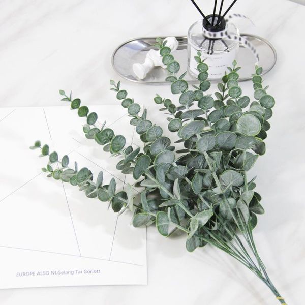 

decorative flowers & wreaths 2pcs/3pcs artificial eucalyptus plant lifelike diy branch faux for wedding party home garden decor