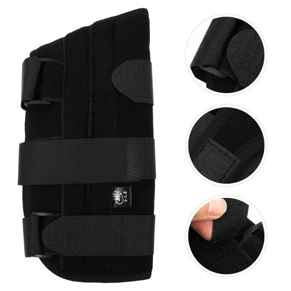

adjustable left hand wrist support brace sprain band, Black;red