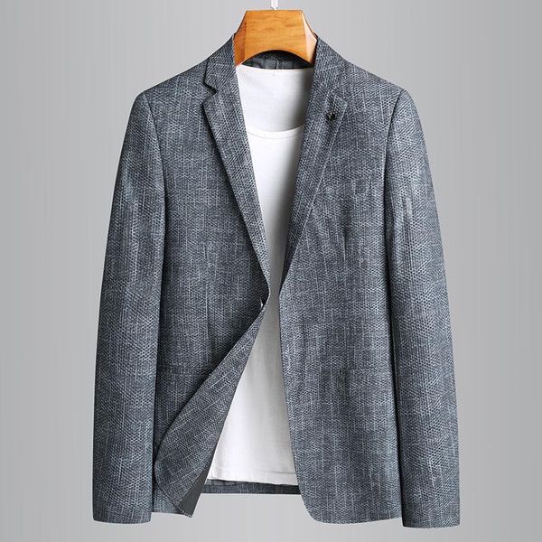 

spring summer male blazer luxury breathable mesh casual grey men fashion slim fit man plus size 4xl men's suits & blazers, White;black