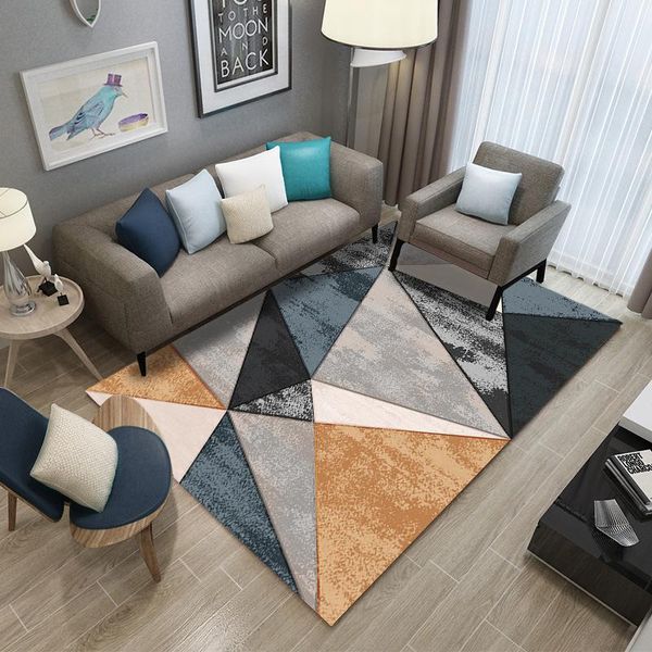 

carpets geometric splicing modern large area living room rugs mininalist bedroom bedside bay window sofa floor mat