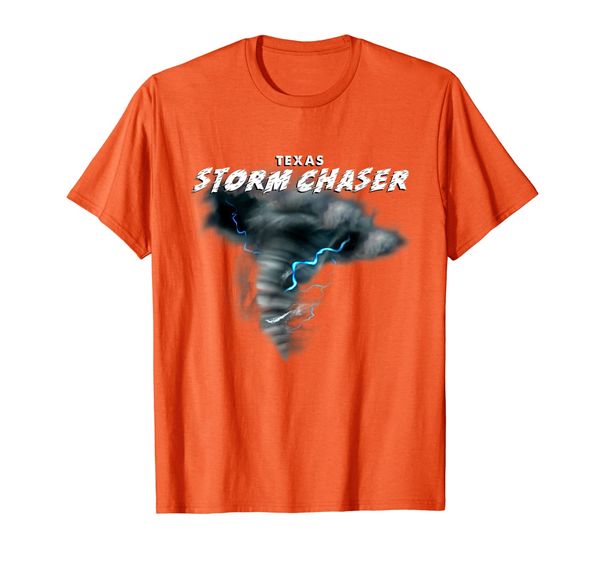 

texas storm chaser severe weather t-shirt tornado chasing, White;black