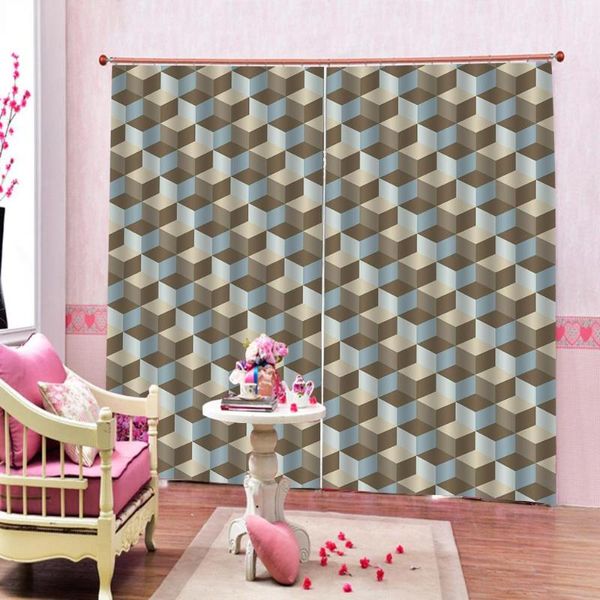 

curtain & drapes modern geometic lattice window curtains for living room outdoor indoor fabric home decor
