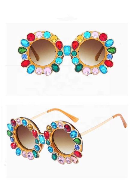 

fashion sunglasses sunglasses stainless women sun glasses fashion street colorful pearl decoration metal, Black