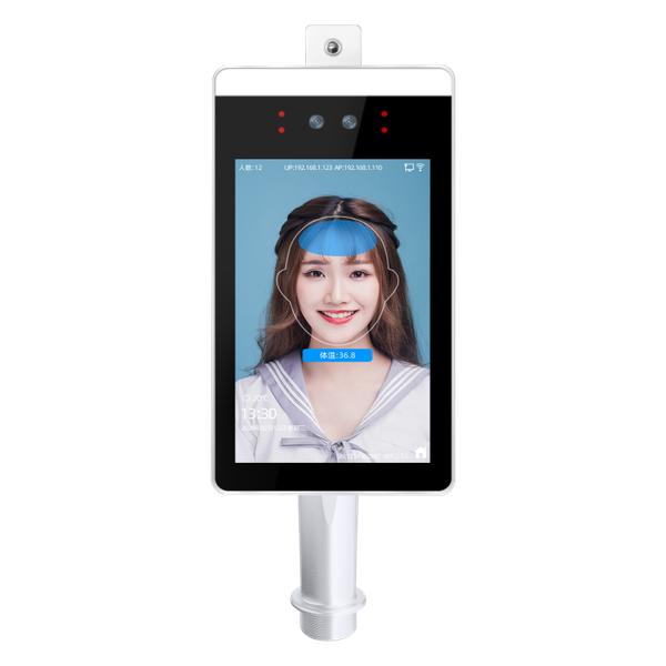 

inch facial recognition infrared body temperature scanner thermometer attendence access control machine system