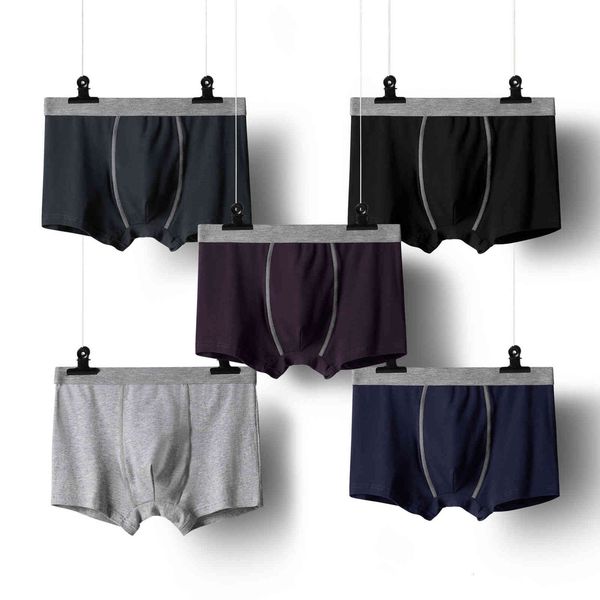 

841 cotton fashion u convex design men's boxers, Black;white