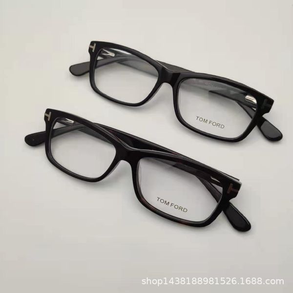 

2021 new imported plate glasses and women's myopia frame tf5146, White;black
