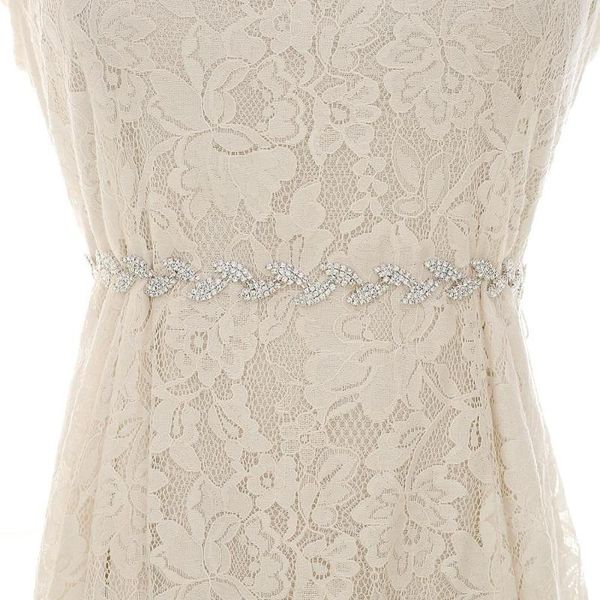 

wedding sashes crystal dress belt handmade rhinestone sash accessories 2021, White