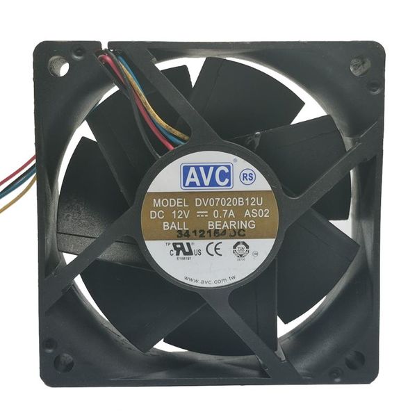 

fans & coolings original avc 7020 dv07020b12u 12v 0.7a 7cm large air volume pwm temperature control double ball fan 4-wire 3-wire 2-wire