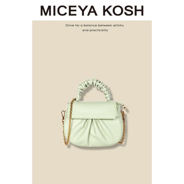 

2021 ins girls fold bag simple and versatile messenger bag hand trend horn women's