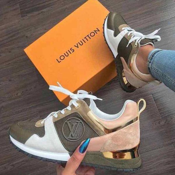 

leather shoes vnr run away casual shoes women men camo sneakers shoes fashion leather lace up run away shoe with box dust bags, Black