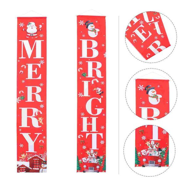 

curtain & drapes 1 pair of xmas party home door banner ornaments stylish christmas hanging
