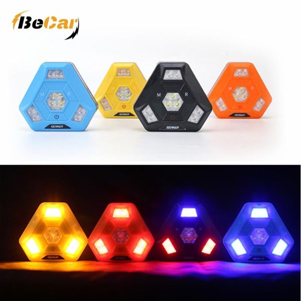 

emergency lights 2021 upgrade portable recharge led magnetic warning flare light for car suv camping outdoor lamp strobe