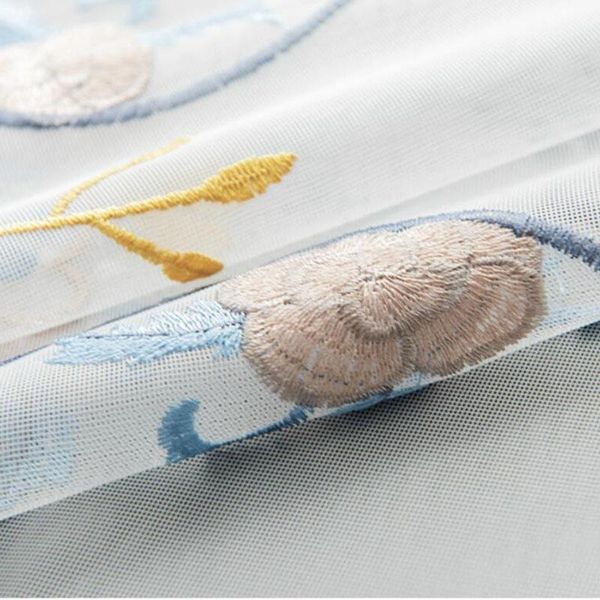 

curtain & drapes chinese style embroidered vase flowers tulle curtains for bedroom simple white sheer window living room kitchen blind sp18l