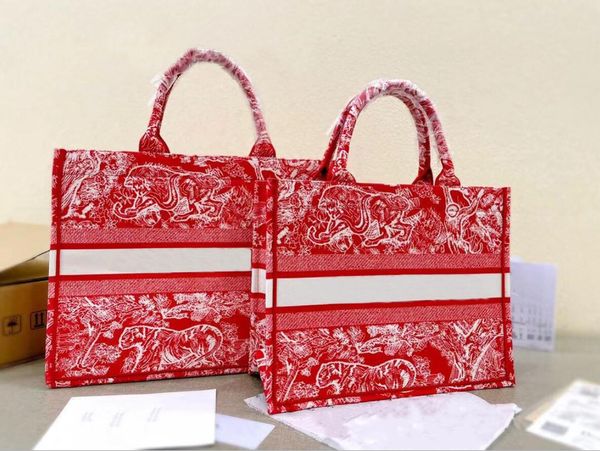 

original classic colorful book totes bag designer handbag embroidered clutch large capacity travel canvas shopping bags