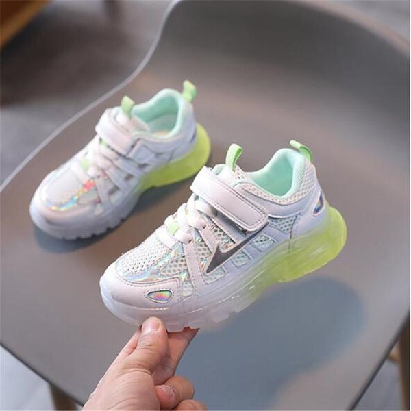 

children's shoes 2021 girls' spring and autumn breathable mesh face sports athletic & outdoor, Black