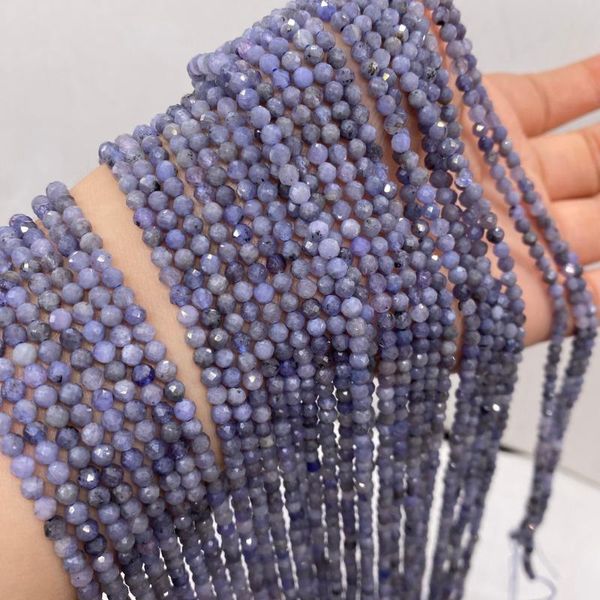 

other product natural stone semi-precious stones purple fluorite faceted beads make jewelry accessories necklace size 3mmgift
