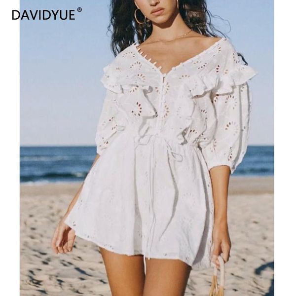 

women party dress white dresses vintage mini vestidos korean elegant beach club ruffle streetwear summer 2021 casual, Black;gray