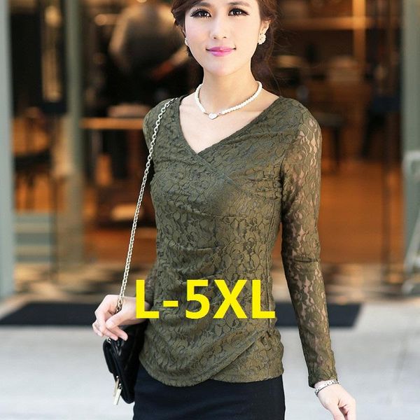 

lace blouse women fashion summer style shirts elegant lady casual blouses women's blusas plus size &, White