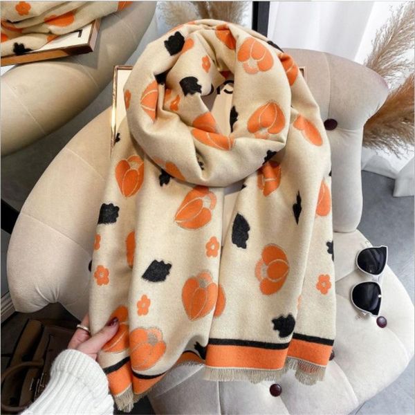 

scarves 2021 winter scarf women cashmere pashmina shawls lady wraps design print thick blanket warm bufanda echarpe, Blue;gray